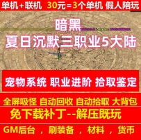 gee暗黑夏日沉默宠物三职业5大陆拾取鉴定