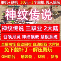 gee神纹传说三职业2大陆召唤月灵器灵装备带假人